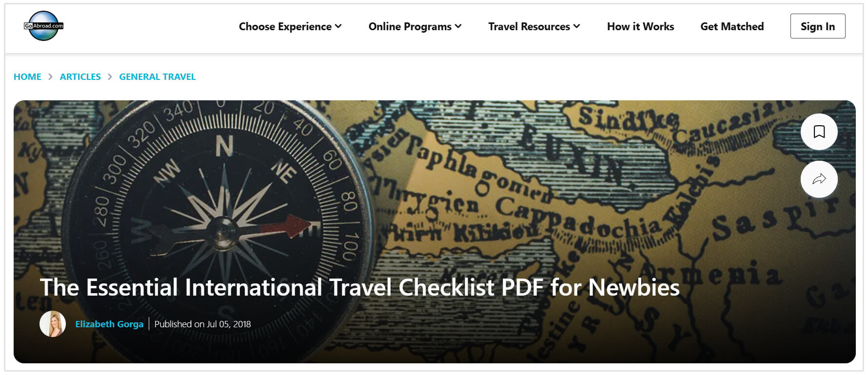 Post di blog tipo checklist